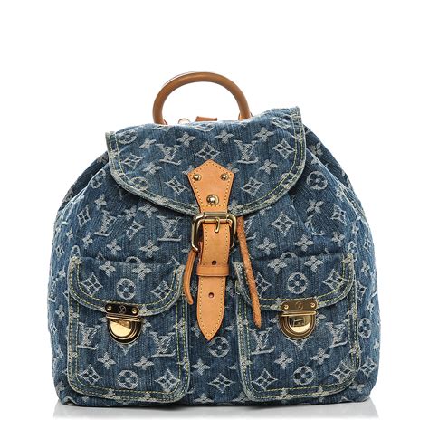 denim backpack lv